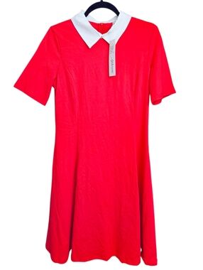 Aphratti Red Little Orphan Annie Dress Costume with Collar Size Medium
